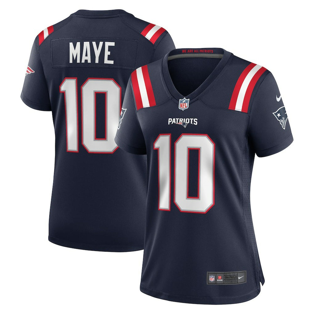Drake Maye New England Patriots Women's Player Game Jersey - Navy Jerseys