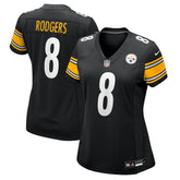 Aaron Rodgers Pittsburgh Steelers Women's Game Jersey - Black Jerseys