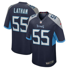 JC Latham Tennessee Titans Player Game Jersey - Navy Jerseys