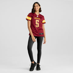 Jayden Daniels Washington Commanders Women's Player Game Jersey - Burgundy Jerseys