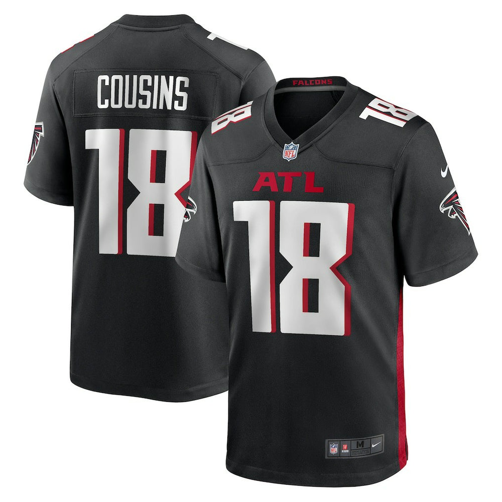 Kirk Cousins Atlanta Falcons Game Player Jersey - Black Jerseys