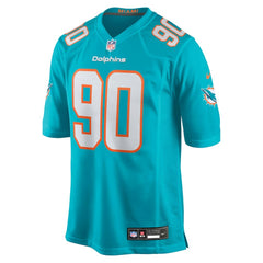 Kenneth Grant Miami Dolphins 2025 NFL Draft First Round Pick Game Jersey - Aqua Jerseys