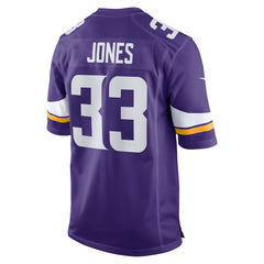 Aaron Jones Minnesota Vikings Game Player Jersey - Purple Jerseys