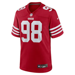Mykel Williams San Francisco 49ers 2025 NFL Draft First Round Pick Game Jersey - Scarlet Jerseys