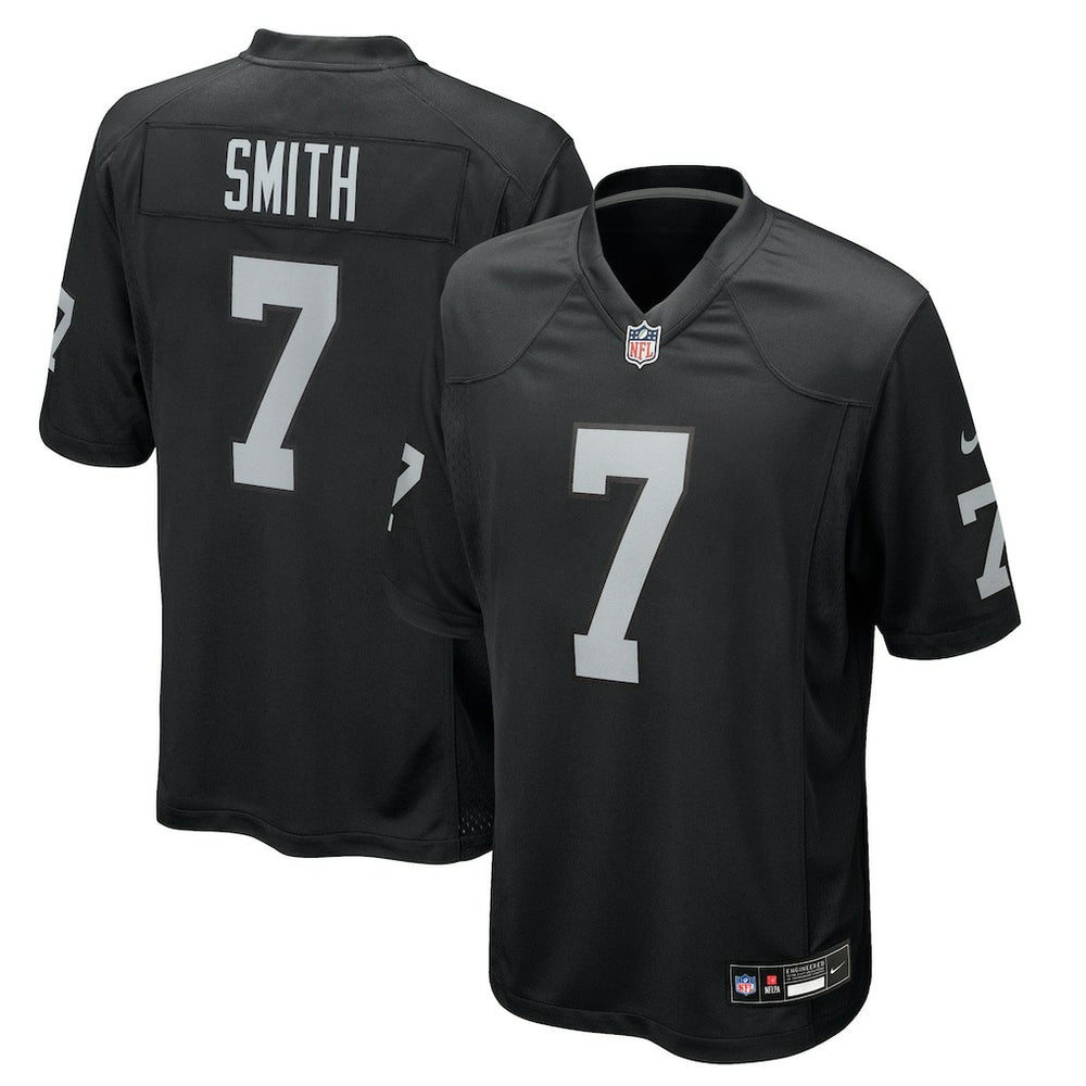 Geno Smith Las Vegas Raiders Game Player Jersey - Black Jerseys