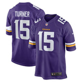 Dallas Turner Minnesota Vikings Player Game Jersey - Purple Jerseys