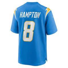 Omarion Hampton Los Angeles Chargers 2025 NFL Draft First Round Pick Game Jersey - Powder Blue Jerseys