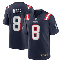 Stefon Diggs New England Patriots Game Jersey - Navy Jerseys