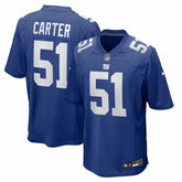 Abdul Carter New York Giants 2025 NFL Draft First Round Pick Game Jersey - Royal Jerseys