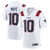 Drake Maye New England Patriots Player Game Jersey - White Jerseys