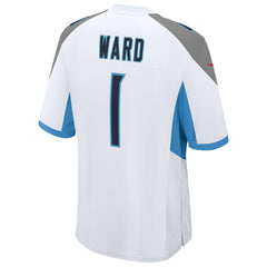 Cameron Ward Tennessee Titans 2025 NFL Draft First Round Pick Game Jersey - White Jerseys