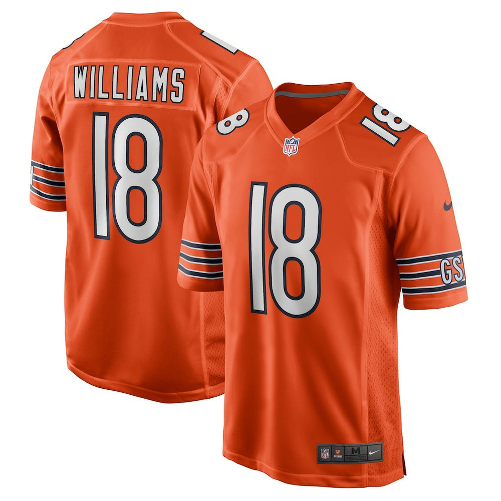 Caleb Williams Chicago Bears Alternate Player Game Jersey - Orange Jerseys