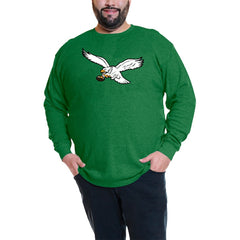 Jalen Hurts Philadelphia Eagles Big & Tall Thermal Waffle Long Sleeve T-Shirt - Kelly Green T-shirts