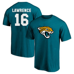 Trevor Lawrence Jacksonville Jaguars Big & Tall Player Name & Number T-Shirt - Teal T-shirts