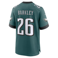 Saquon Barkley Philadelphia Eagles Game Player Jersey - Midnight Green Jerseys