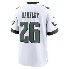 Saquon Barkley Philadelphia Eagles Game Jersey - White Jerseys