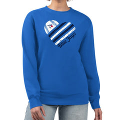 Toronto Blue Jays G-III 4Her by Carl Banks Women's Heart Logo Fleece Pullover Sweatshirt - Royal Pullover