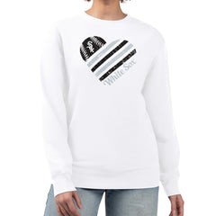 Chicago White Sox G-III 4Her by Carl Banks Women's Heart Logo Fleece Pullover Sweatshirt - White Pullover