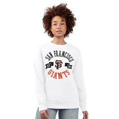 San Francisco Giants G-III 4Her by Carl Banks Women's Team Logo Fleece Pullover Sweatshirt - White Pullover