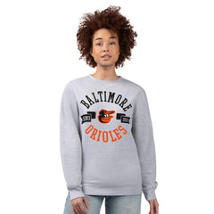Baltimore Orioles G-III 4Her by Carl Banks Women's Team Logo Fleece Pullover Sweatshirt - Heather Gray Pullover