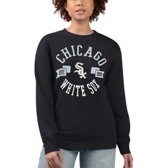 Chicago White Sox G-III 4Her by Carl Banks Women's Team Logo Fleece Pullover Sweatshirt - Black Pullover
