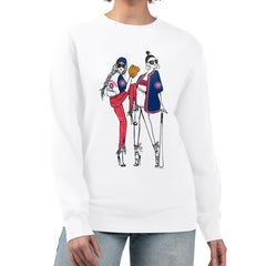 Chicago Cubs G-III 4Her by Carl Banks Women's Baseball Girls Fleece Pullover Sweatshirt - White Pullover