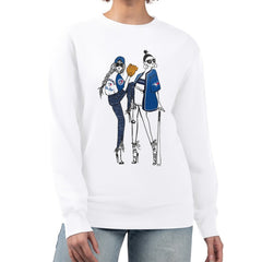 Toronto Blue Jays G-III 4Her by Carl Banks Women's Baseball Girls Fleece Pullover Sweatshirt - White Pullover