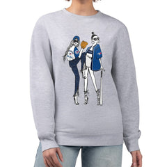 Toronto Blue Jays G-III 4Her by Carl Banks Women's Baseball Girls Fleece Pullover Sweatshirt - Heather Gray Pullover