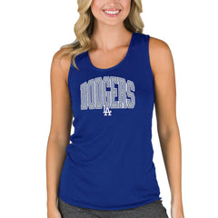 Los Angeles Dodgers Concepts Sport Women's Marathon Racerback Tank Top - Royal Tanks