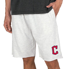 Cleveland Guardians Concepts Sport Mainstream Terry Tri-Blend Shorts - Oatmeal Shorts