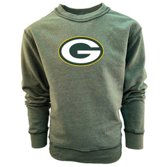 Green Bay Packers Wes & Willy Youth Reversible Fleece Pullover Sweatshirt - Green Pullover