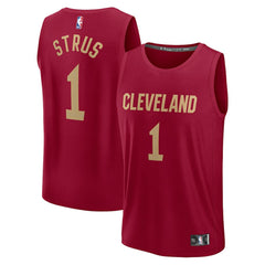 Max Strus Cleveland Cavaliers Fast Break Player Jersey Icon Editi- Wine - Fanatics outlet