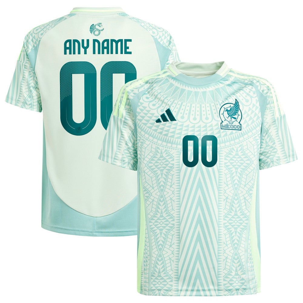 Mexico National Team Youth 2024 Away Replica Custom Jersey Green - Adidas sale
