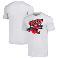 Houston Texans Homage Unisex Striped Tri-Blend T-Shirt - Gray T-shirts