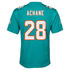 De’Von Achane Miami Dolphins Youth Game Jersey - Aqua Jerseys