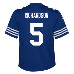 Anthony Richardson Sr. Indianapolis Colts Youth Game Jersey - Royal Jerseys