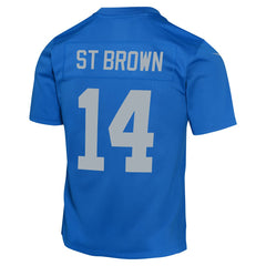 Amon-Ra St. Brown Detroit Lions Youth Game Jersey - Blue Jerseys