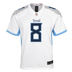 Will Levis Tennessee Titans Youth Game Jersey - White Jerseys