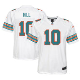 Tyreek Hill Miami Dolphins Youth Game Jersey - White Jerseys