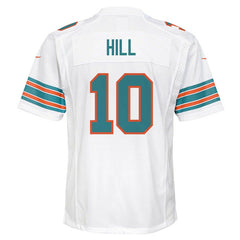 Tyreek Hill Miami Dolphins Youth Game Jersey - White Jerseys