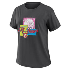 St. Louis Cardinals WEAR by Erin Andrews Women's Domestic Box Color Boyfriend T-Shirt - Charcoal T-shirts