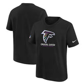 Atlanta Falcons Youth 2024 NFL Crucial Catch T-Shirt - Black T-shirts