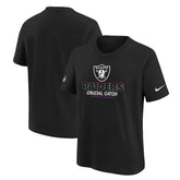 Las Vegas Raiders Youth 2024 NFL Crucial Catch T-Shirt - Black T-shirts