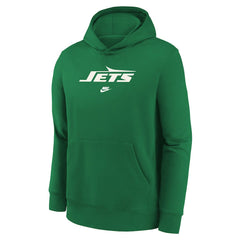 New York Jets Youth Rewind Club Fleece Pullover Hoodie - Kelly Green Hoodies