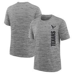 Houston Texans Youth Sideline Velocity Performance T-Shirt - Heather Charcoal T-shirts