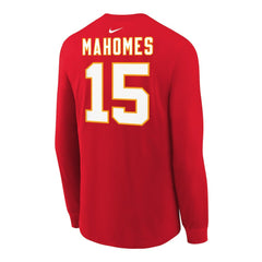 Patrick Mahomes Kansas City Chiefs Youth Player Name & Number Long Sleeve T-Shirt - Red T-shirts