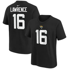 Trevor Lawrence Jacksonville Jaguars Youth Player Name & Number T-Shirt - Black T-shirts