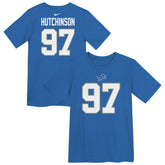 Aidan Hutchinson Detroit Lions Preschool Player Name & Number T-Shirt - Blue T-shirts