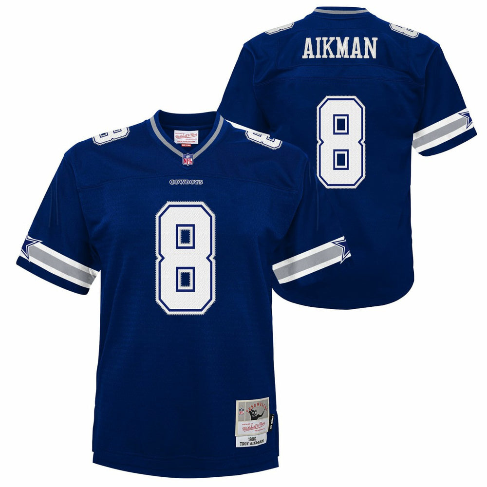 Troy Aikman Dallas Cowboys Youth 1996 Legacy Jersey - Navy Jerseys