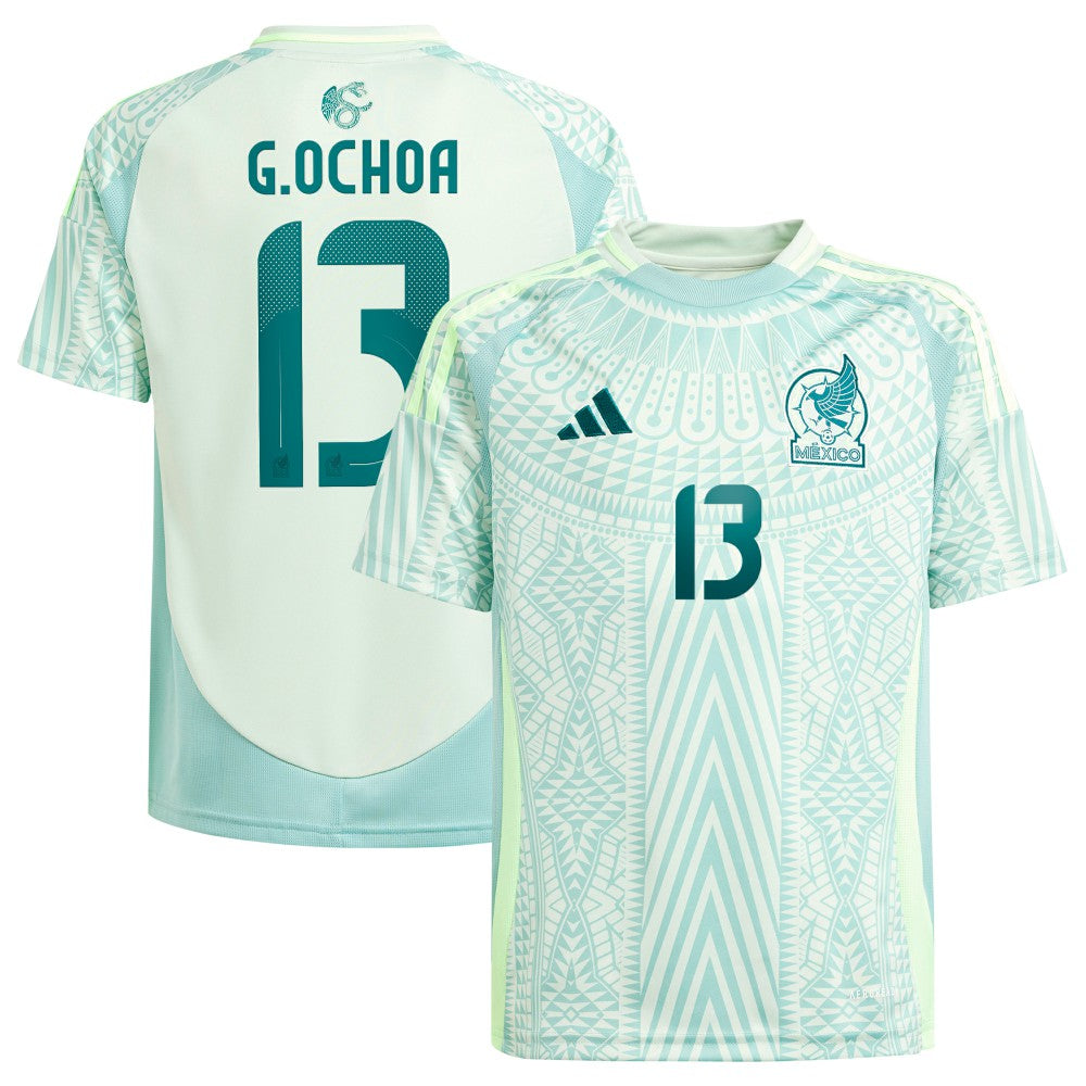 Guillermo Ochoa Mexico National Team Youth 2024 Away Replica Player Jersey Green - Adidas discount